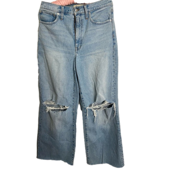 MADEWELL Superwide-Leg Jeans in Blaisdell Wash - Picture 1 of 5